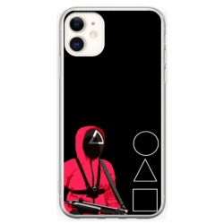 Husa personalizata tip carcasa HQPrint pentru Apple iPhone 12, model Squid Game 5, multicolor, S1D1M0177