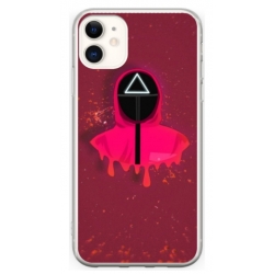 Husa personalizata tip carcasa HQPrint pentru Apple iPhone 12, model Squid Game 6, multicolor, S1D1M0178