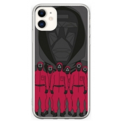 Husa personalizata tip carcasa HQPrint pentru Apple iPhone 12, model Squid Game 15, multicolor, S1D1M0187