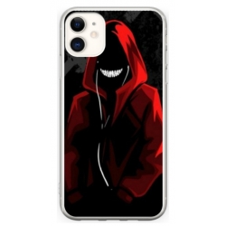 Husa personalizata tip carcasa HQPrint pentru Apple iPhone 12, model Evil Hoodie Man, multicolor, S1D1M0197