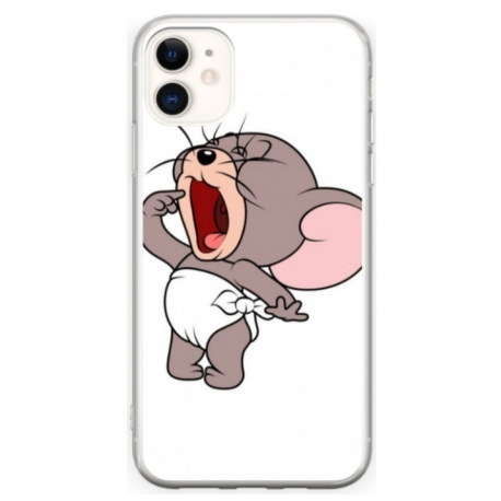 Husa personalizata tip carcasa HQPrint pentru Apple iPhone 12, model Tom and Jerry 3, multicolor, S1D1M0207