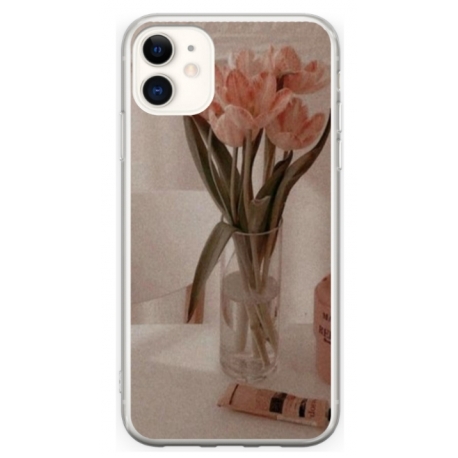 Husa personalizata tip carcasa HQPrint pentru Apple iPhone 12, model Flowers 14, multicolor, S1D1M0208