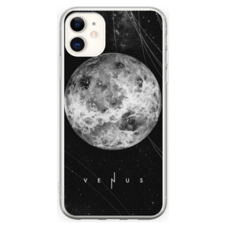 Husa personalizata tip carcasa HQPrint pentru Apple iPhone 12, model Moon, multicolor, S1D1M0212