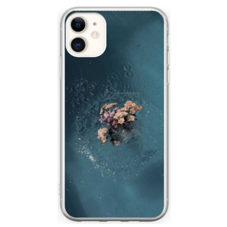 Husa personalizata tip carcasa HQPrint pentru Apple iPhone 12, model Flowers 15, multicolor, S1D1M0215
