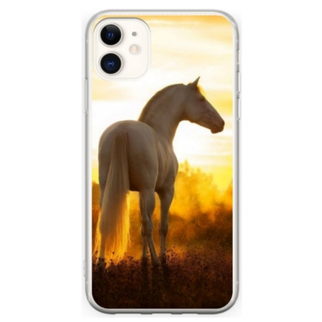 Husa personalizata tip carcasa HQPrint pentru Apple iPhone 12, model Horse 2, multicolor, S1D1M0218