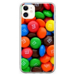 Husa personalizata tip carcasa HQPrint pentru Apple iPhone 12, model MandM, multicolor, S1D1M0257