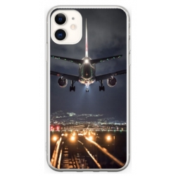 Husa personalizata tip carcasa HQPrint pentru Apple iPhone 12, model Airplane Landing, multicolor, S1D1M0266