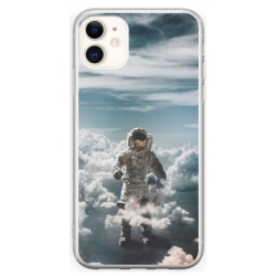 Husa personalizata tip carcasa HQPrint pentru Apple iPhone 12, model Astronaut in the Clouds, multicolor, S1D1M0290