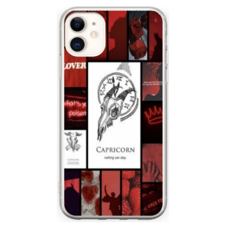 Husa personalizata tip carcasa HQPrint pentru Apple iPhone 12, model Capricorn, multicolor, S1D1M0295