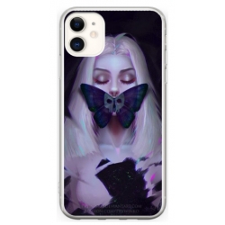 Husa personalizata tip carcasa HQPrint pentru Apple iPhone 12, model Butterfly Mouth 1, multicolor, S1D1M0351