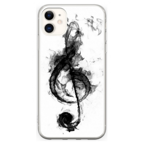 Husa personalizata tip carcasa HQPrint pentru Apple iPhone 12, model Song Notes, multicolor, S1D1M0357