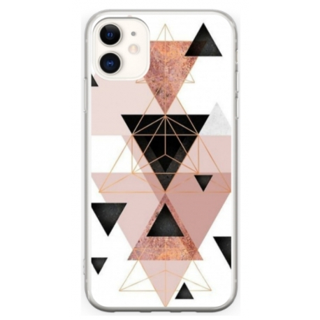 Husa personalizata tip carcasa HQPrint pentru Apple iPhone 12, model Abstract 5, multicolor, S1D1M0368