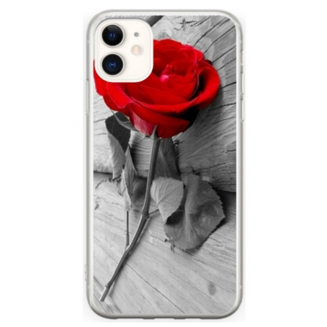 Husa personalizata tip carcasa HQPrint pentru Apple iPhone 12, model Rose, multicolor, S1D1M0384