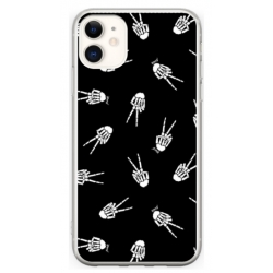 Husa personalizata tip carcasa HQPrint pentru Apple iPhone 12, model OK Skelly, multicolor, S1D1M0388