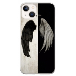 Husa personalizata tip carcasa HQPrint pentru Apple iPhone 13 Mini, model Angel Wings, multicolor, S1D1M0004