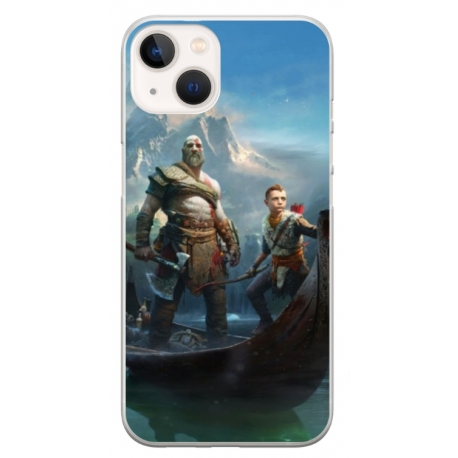 Husa personalizata tip carcasa HQPrint pentru Apple iPhone 13 Mini, model God of War 1, multicolor, S1D1M0008