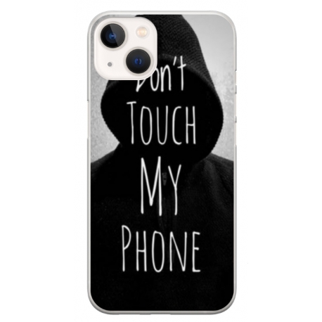 Husa personalizata tip carcasa HQPrint pentru Apple iPhone 13 Mini, model Dont touch my phone 2, multicolor, S1D1M0065