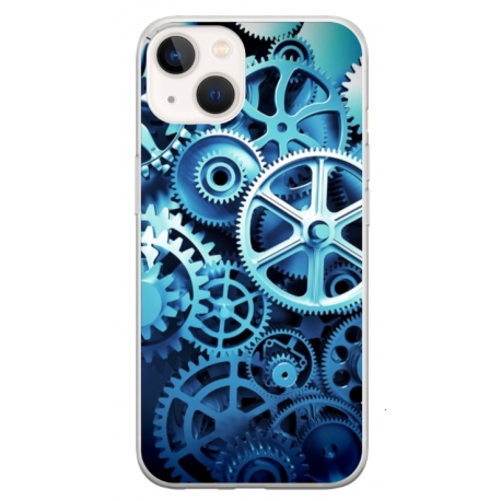Husa personalizata tip carcasa HQPrint pentru Apple iPhone 13 Mini, model Clockwork, multicolor, S1D1M0250