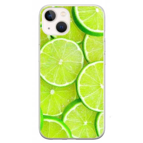 Husa personalizata tip carcasa HQPrint pentru Apple iPhone 13 Mini, model Lime, multicolor, S1D1M0253