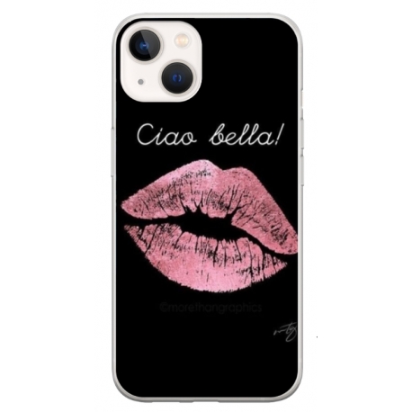 Husa personalizata tip carcasa HQPrint pentru Apple iPhone 13 Mini, model Ciao Bella, multicolor, S1D1M0261