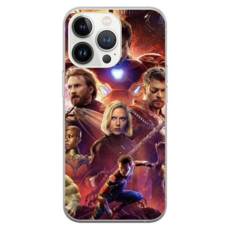 Husa personalizata tip carcasa HQPrint pentru Apple iPhone 13 Pro Max, model Avengers Inifinity War, multicolor, S1D1M0010