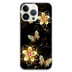 Husa personalizata tip carcasa HQPrint pentru Apple iPhone 13 Pro Max, model Butterfly 5, multicolor, S1D1M0042