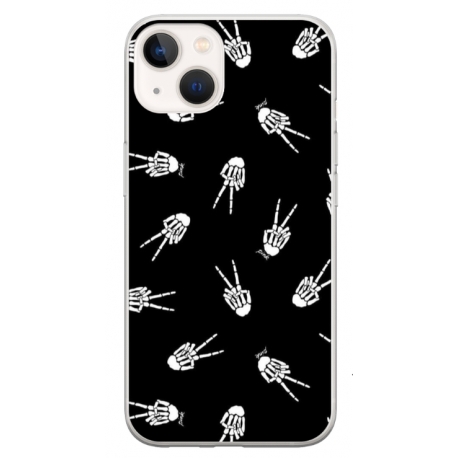 Husa personalizata tip carcasa HQPrint pentru Apple iPhone 13 Mini, model OK Skelly, multicolor, S1D1M0388
