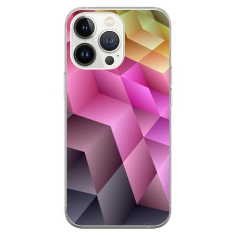 Husa personalizata tip carcasa HQPrint pentru Apple iPhone 13 Pro Max, model Colorful 1, multicolor, S1D1M0273