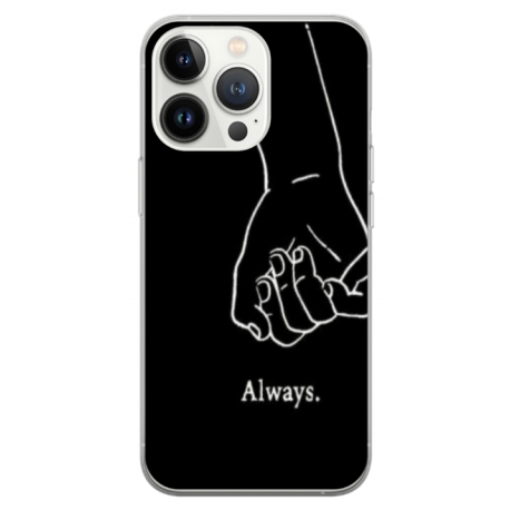 Husa personalizata tip carcasa HQPrint pentru Apple iPhone 13 Pro Max, model Always and Forever 1, multicolor, S1D1M0279