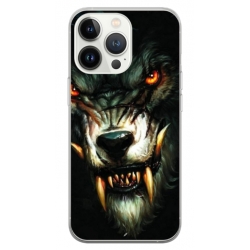 Husa personalizata tip carcasa HQPrint pentru Apple iPhone 13 Pro Max, model Wolf, multicolor, S1D1M0286