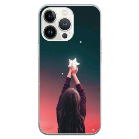 Husa personalizata tip carcasa HQPrint pentru Apple iPhone 13 Pro Max, model Star stealing, multicolor, S1D1M0292
