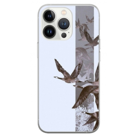 Husa personalizata tip carcasa HQPrint pentru Apple iPhone 13 Pro Max, model Birds, multicolor, S1D1M0314