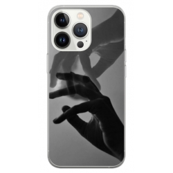 Husa personalizata tip carcasa HQPrint pentru Apple iPhone 13 Pro Max, model Hand Reach, multicolor, S1D1M0318