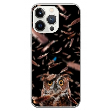 Husa personalizata tip carcasa HQPrint pentru Apple iPhone 13 Pro Max, model Owl, multicolor, S1D1M0334