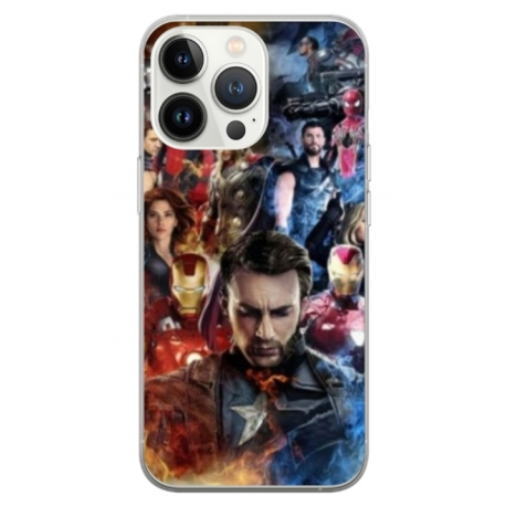 Husa personalizata tip carcasa HQPrint pentru Apple iPhone 13 Pro, model Avengers Endgame, multicolor, S1D1M0009