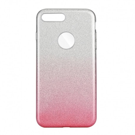 Husa APPLE iPhone 7 Plus \ 8 Plus - Forcell Shining (Argintiu/Roz)