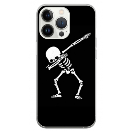 Husa personalizata tip carcasa HQPrint pentru Apple iPhone 13 Pro, model Dab Skeleton, multicolor, S1D1M0034