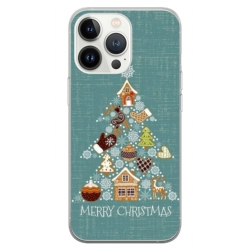 Husa personalizata tip carcasa HQPrint pentru Apple iPhone 13 Pro, model Merry Christmas 1, multicolor, S1D1M0056