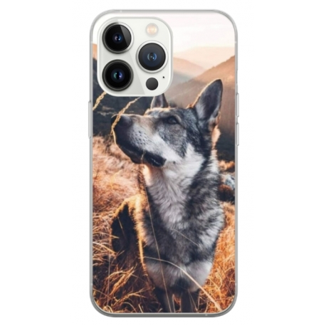 Husa personalizata tip carcasa HQPrint pentru Apple iPhone 13 Pro, model Dog 1, multicolor, S1D1M0064
