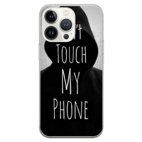 Husa personalizata tip carcasa HQPrint pentru Apple iPhone 13 Pro, model Dont touch my phone 2, multicolor, S1D1M0065