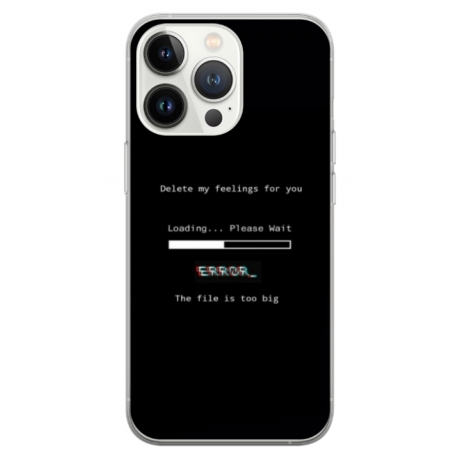 Husa personalizata tip carcasa HQPrint pentru Apple iPhone 13 Pro, model Delete Feelings, multicolor, S1D1M0069