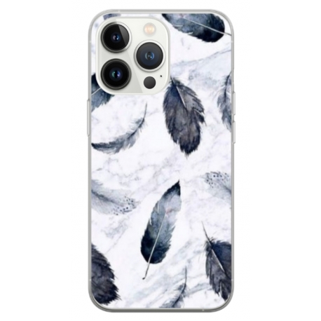 Husa personalizata tip carcasa HQPrint pentru Apple iPhone 13 Pro, model Leaf Design 2, multicolor, S1D1M0071