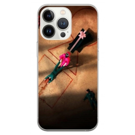 Husa personalizata tip carcasa HQPrint pentru Apple iPhone 13 Pro, model Squid Game 12, multicolor, S1D1M0184
