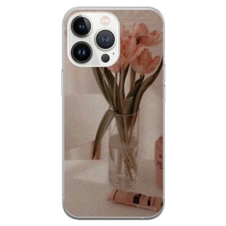 Husa personalizata tip carcasa HQPrint pentru Apple iPhone 13 Pro, model Flowers 14, multicolor, S1D1M0208