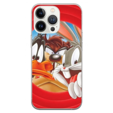 Husa personalizata tip carcasa HQPrint pentru Apple iPhone 13 Pro, model Looney Tunes 2, multicolor, S1D1M0227
