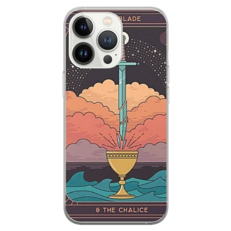 Husa personalizata tip carcasa HQPrint pentru Apple iPhone 13 Pro, model Tarrot, multicolor, S1D1M0267