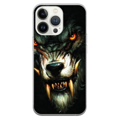 Husa personalizata tip carcasa HQPrint pentru Apple iPhone 13 Pro, model Wolf, multicolor, S1D1M0286
