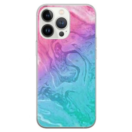 Husa personalizata tip carcasa HQPrint pentru Apple iPhone 13 Pro, model Colorful Mess, multicolor, S1D1M0374
