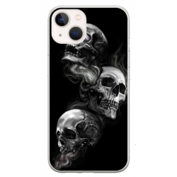 Husa personalizata tip carcasa HQPrint pentru Apple iPhone 13, model Skulls, multicolor, S1D1M0032