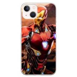 Husa personalizata tip carcasa HQPrint pentru Apple iPhone 13, model Iron Man 1, multicolor, S1D1M0102